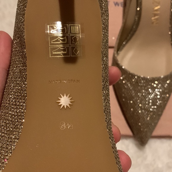 Stuart Weitzman, Golden STUART 85 PUMP US 8.5, NWOT - Picture 9 of 15